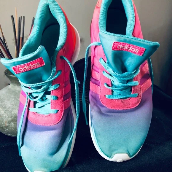 adidas | Shoes | Adidas Gradient Sneakers Pink And Blue | Poshmark